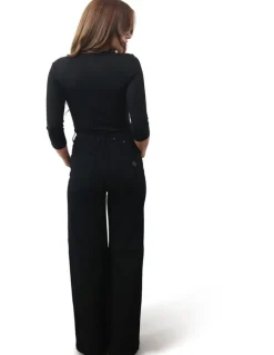 ABrand Jeans 94 High & Wide Petite Nellie in Black
