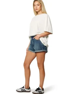 ABrand Jeans Venice Short Andy Turn Up in Blue