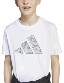 adidas Camo Graphic T-shirt in White