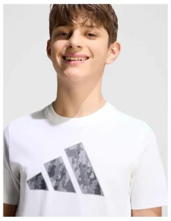 Adidas Camo Graphic T-Shirt Junior in White