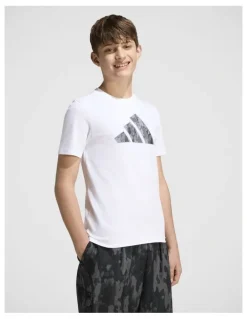 Adidas Camo Graphic T-Shirt Junior in White