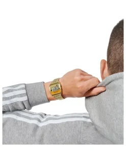 adidas Digital Two Multicolor Mask IP Sst Bracelet in Yellow/Gold