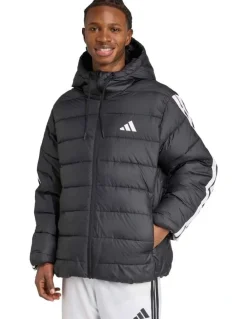adidas Essentials Climawarm 3-Stripes Synthetic Down Jacket in Black