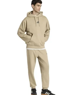 adidas Essentials Feel Cozy Fleece Joggers in Light Khaki