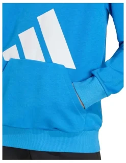 adidas Essentials Hoodie in Ray Blue/White