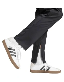adidas Essentials Small Logo Open-Hem Stanford Tracksuit Bottoms in Black and White