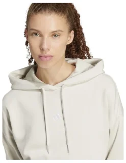 adidas Essentials Small Logo Feel Cozy Hoodie in Grey