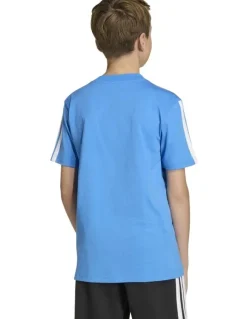 adidas Essentials Tee in Ray Blue/White