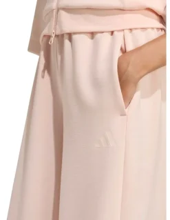 adidas Future Icons 3 Stripes Wide Leg Tracksuit Bottoms in Pink