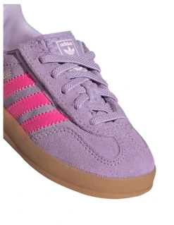 adidas Gazelle Indoor Cf Elastic Lace Infant Sneakers In Lilac