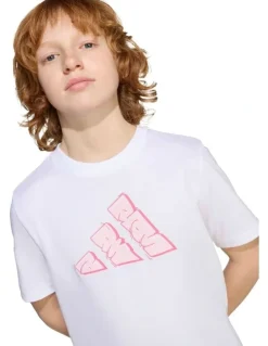 adidas Graffiti Graphic Tee in White