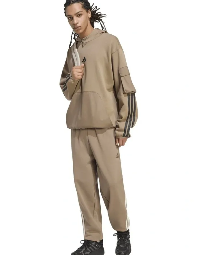 adidas Kit 3-stripes Regular Cuffed Joggers in Khaki