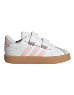 Adidas Performance Vl Court 3.0 Self-Fastening Infant Sneakers In White