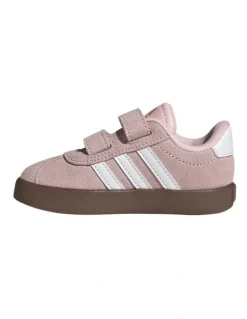 Adidas Performance Vl Court 3.0 Self-Fastening Infant Sneakers In Pink