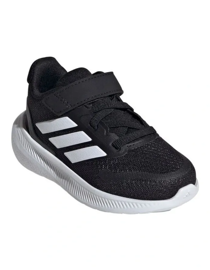 adidas Runfalcon 5 Self-Fastening Elastic Lace Infant Sport in Black/White