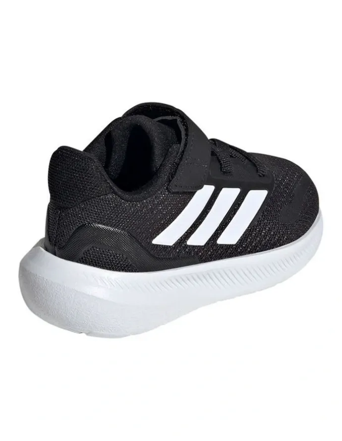 adidas Runfalcon 5 Self-Fastening Elastic Lace Infant Sport in Black/White