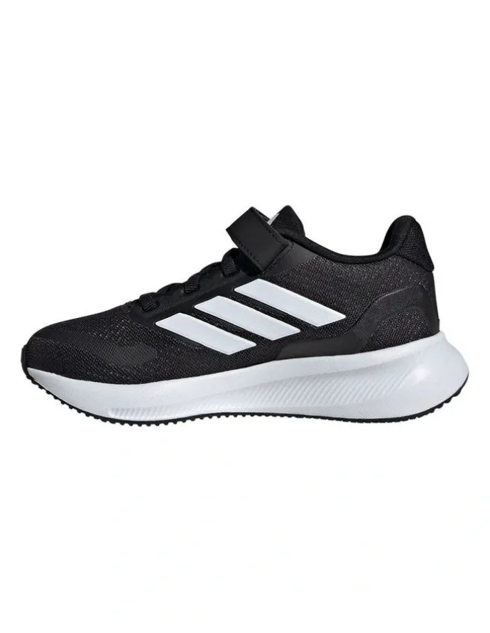 adidas Runfalcon 5 Self-Fastening Elastic Lace Pre-School Sport in Black/White