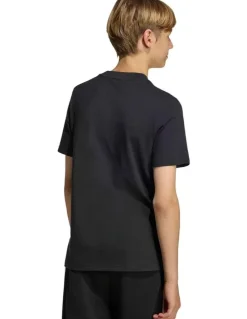 adidas Stadium Lettering T-shirt in Black/Off White