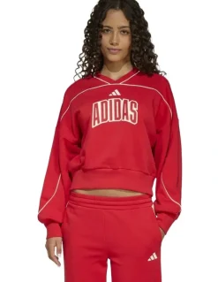 adidas Stadium Sweatshirt in Red