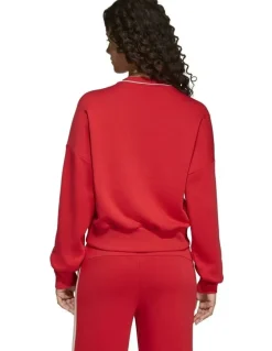 adidas Stadium Sweatshirt in Red