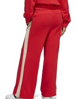 adidas Stadium Wide Leg Joggers in Red