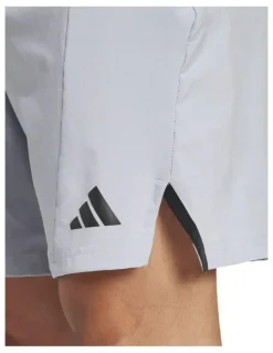 adidas Training Workout Shorts in Halo Silver