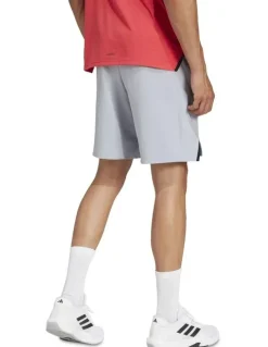 adidas Training Workout Shorts in Halo Silver
