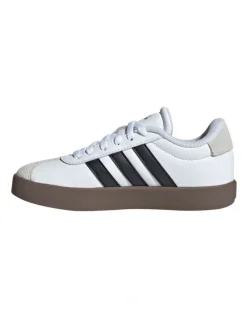 adidas Vl Court 3.0 Grade School Sneakers in Black/White
