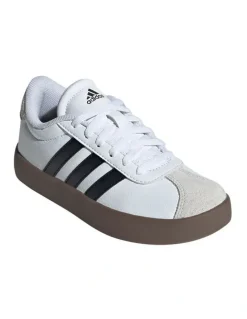 adidas Vl Court 3.0 Grade School Sneakers in Black/White
