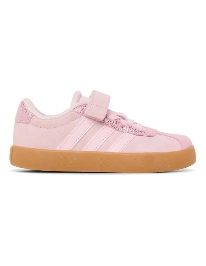 adidas Vl Court 3.0 Self-Fastening Pre-School Sneakers In Pink