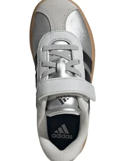 adidas Vl Court 3.0 Self-Fastening Pre-School Sneakers In Silver