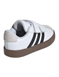 adidas Vl Court 3.0 Self-Fastening Infant Sneakers in Black/White
