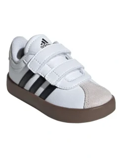 adidas Vl Court 3.0 Self-Fastening Infant Sneakers in Black/White