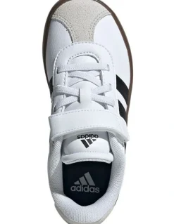 adidas Vl Court 3.0 Self-Fastening Pre-School Sneakers in Black/White