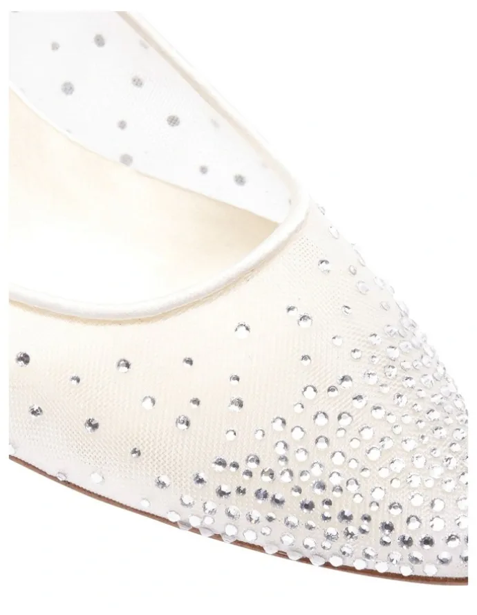 Alan Pinkus Spritz Ivory Satin Pump