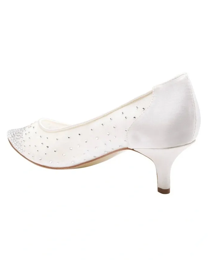 Alan Pinkus Spritz Ivory Satin Pump