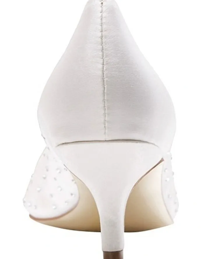 Alan Pinkus Spritz Ivory Satin Pump