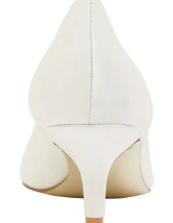 Alan Pinkus Tina Ivory Satin Heeled Shoes