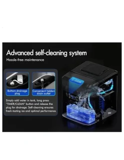 Alfordson Commercial Ice Maker Machine 3.7L in Silver