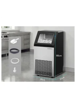 Alfordson Commercial Ice Maker Machine 45kg in Stainless Steel