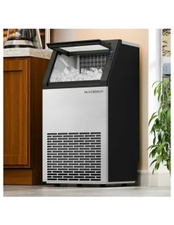 Alfordson Commercial Ice Maker Machine 45kg in Stainless Steel