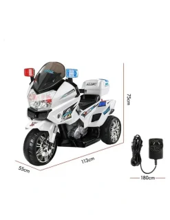 Alfordson Electric 60W Motors BMW Inspired Ride On Patrol Motorcycle Toy