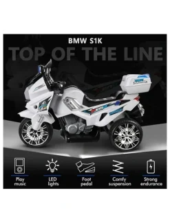Alfordson Electric 60W Motors BMW Inspired Ride On Patrol Motorcycle Toy