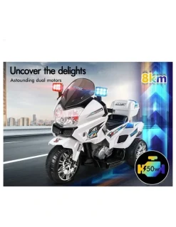 Alfordson Electric 60W Motors BMW Inspired Ride On Patrol Motorcycle Toy