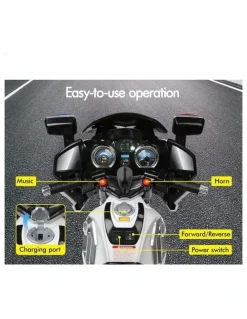 Alfordson Electric 60W Motors BMW Inspired Ride On Patrol Motorcycle Toy