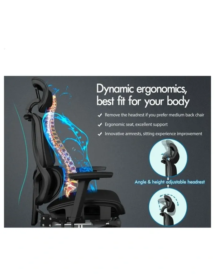 Alfordson Ergonomic Office Chair in Black