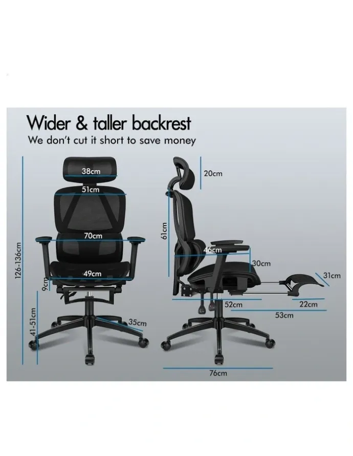 Alfordson Ergonomic Office Chair in Black