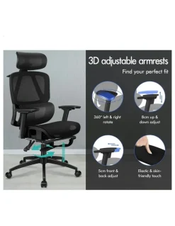 Alfordson Ergonomic Office Chair in Black