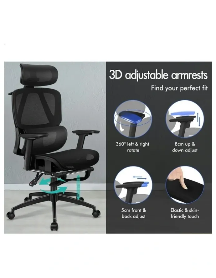 Alfordson Ergonomic Office Chair in Black