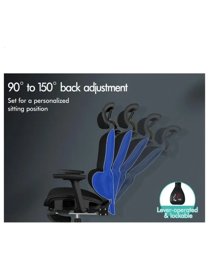 Alfordson Ergonomic Office Chair in Black